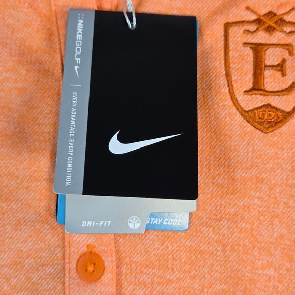 Nike Golf Women’s Dri-Fit Polo Shirt Orange Performance Top Size M NWT - Picture 8 of 16